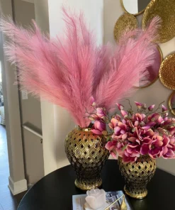 Inspire Me! Home Decor Light Feathered Pampa Grass Stem (4 Colors) Floral Stems