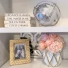 Inspire Me! Home Decor Silver Globe Office Decor