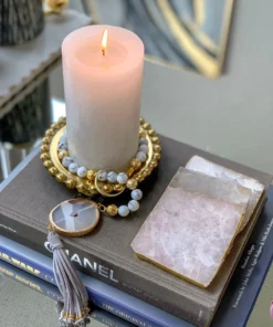 Inspire Me! Home Decor Beaded Round Decorative Plate (2 Colors)