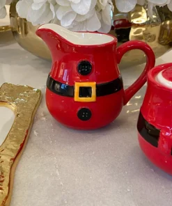 Inspire Me! Home Decor Santa Belt Sugar & Cream Set
