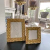 Inspire Me! Home Decor Gold Braided Patterned Picture Frame (3 Sizes)