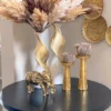 Inspire Me! Home Decor Gold Textured Metal Elephant Decor