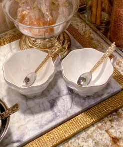 Inspire Me! Home Decor Mosaic Tea Spoons (2 Colors) Gold