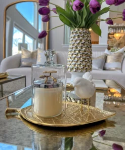 Inspire Me! Home Decor Metal Leaf Tray (2 Sizes)