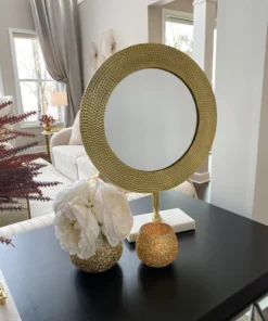 Inspire Me! Home Decor Gold Jeweled Votive (2 Sizes)