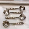 Inspire Me! Home Decor Silver Hammered Handle Spoons (Set Of 4)